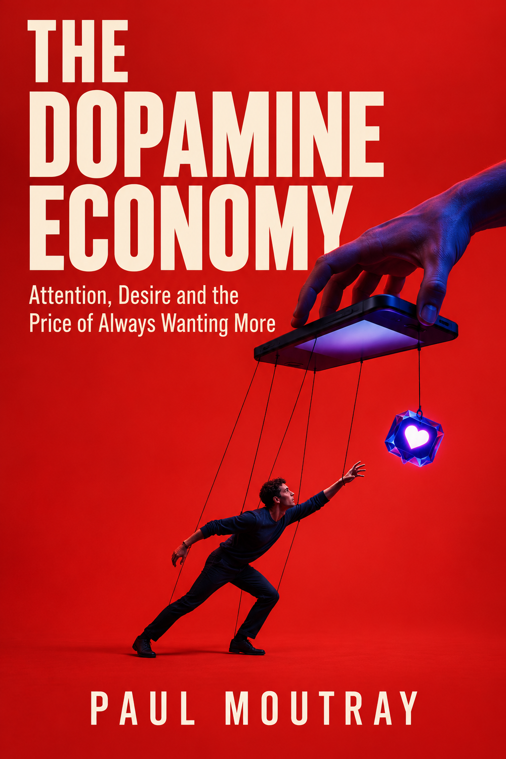 The Dopamine Economy by Paul Moutray — red cover
